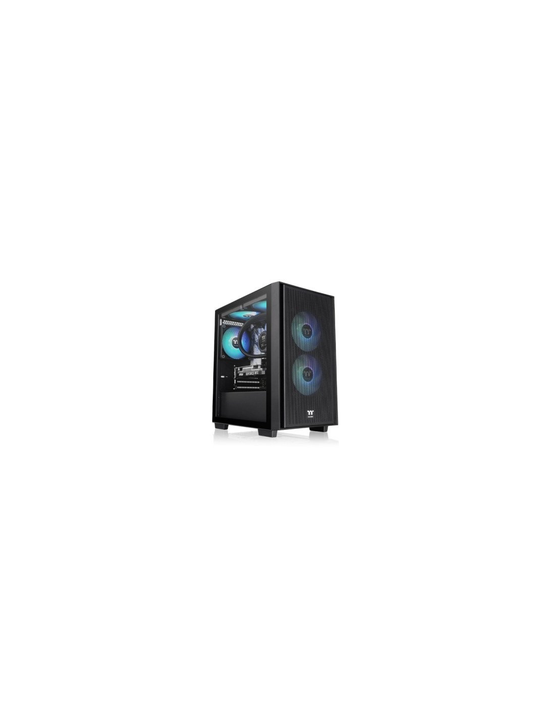 Thermaltake Versa H16 TG ARGB Micro Torre Negro