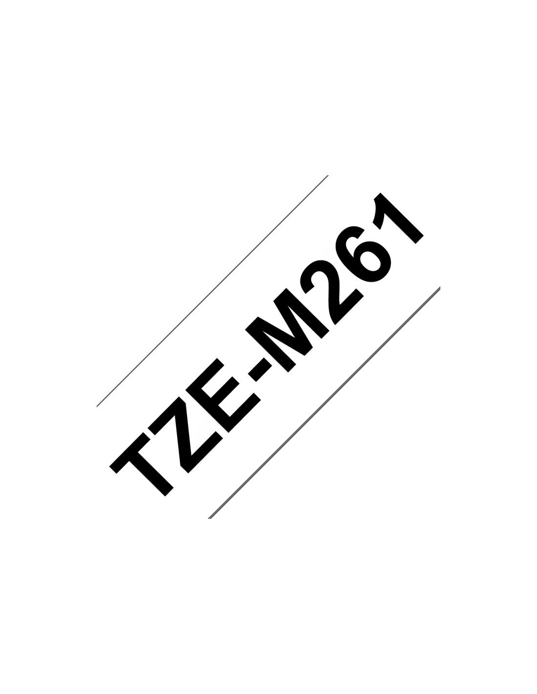 Brother TZE-M261 cinta para impresora de etiquetas Negro sobre blanco