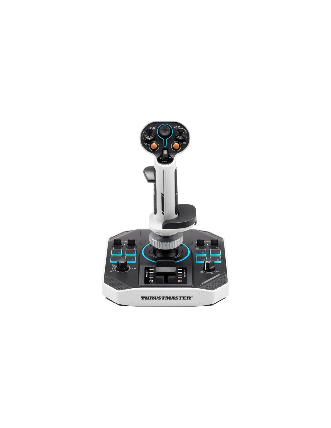 Thrustmaster Sol-R 1 Negro, Blanco USB Palanca de vuelo Analógico/Digital PC