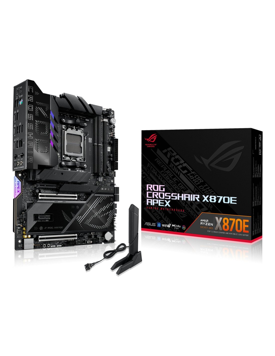ASUS ROG CROSSHAIR X870E APEX AMD X870E Zócalo AM5 ATX