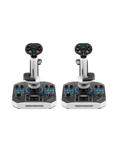 Thrustmaster Sol-R 2 HOSAS Space Sim Duo Negro, Blanco USB Palanca de vuelo Analógico/Digital PC