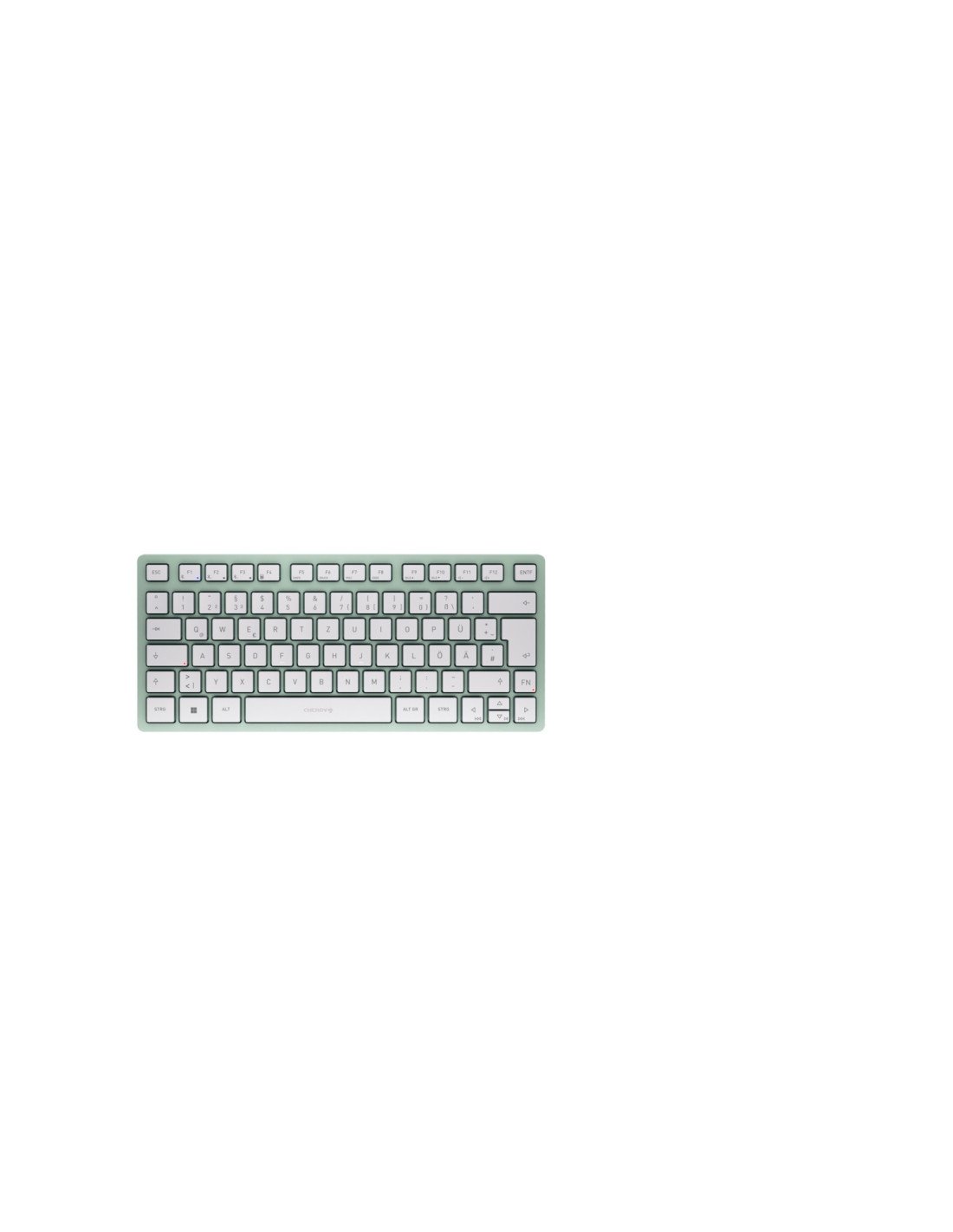 CHERRY KW 7100 MINI BT teclado Universal Bluetooth QWERTZ Alemán Color menta