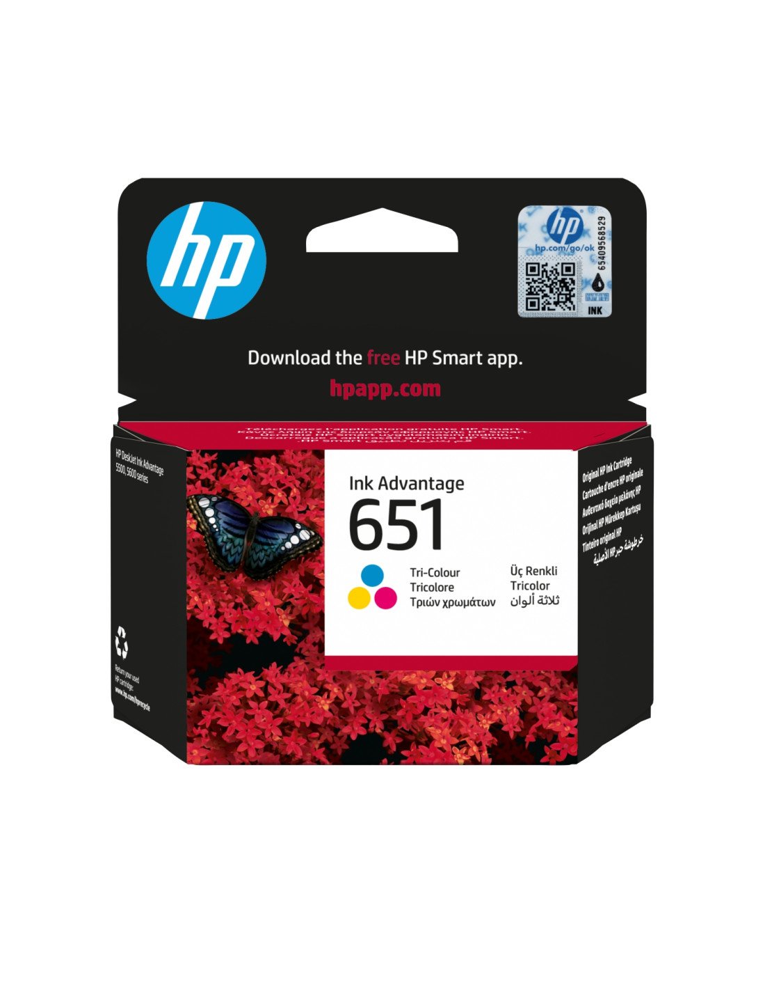 HP 651 Tri-color Original Ink Advantage Cartridge