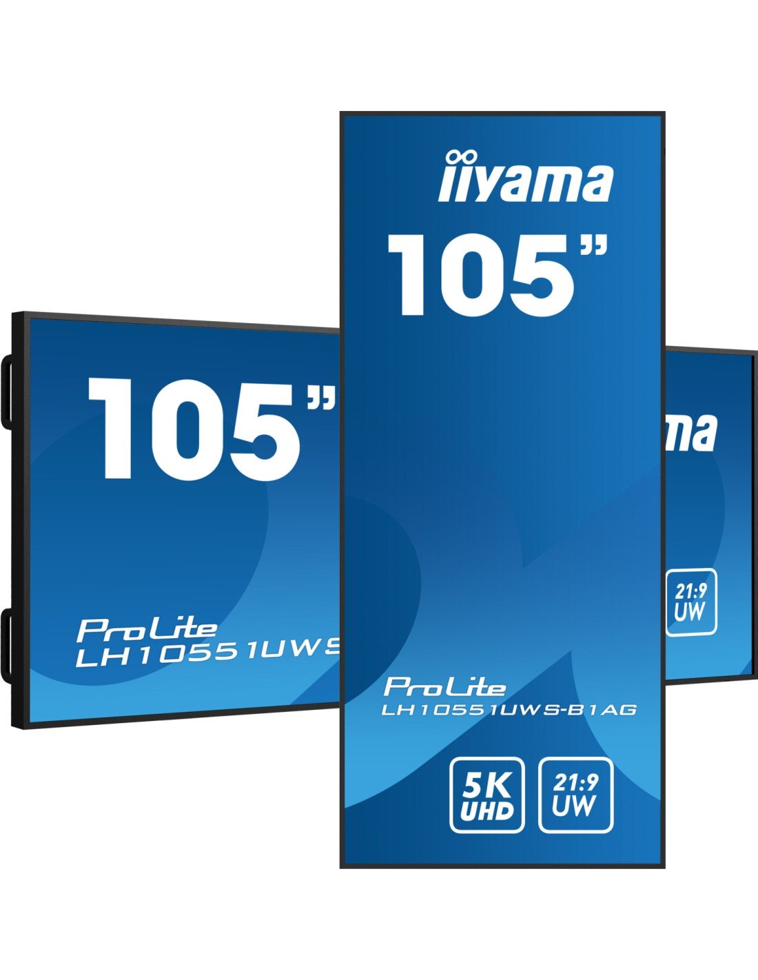 iiyama LH10551UWS-B1AG pantalla de señalización Pantalla plana para señalización digital 2,66 m (104.7") LED 500 cd / m² UltraWi