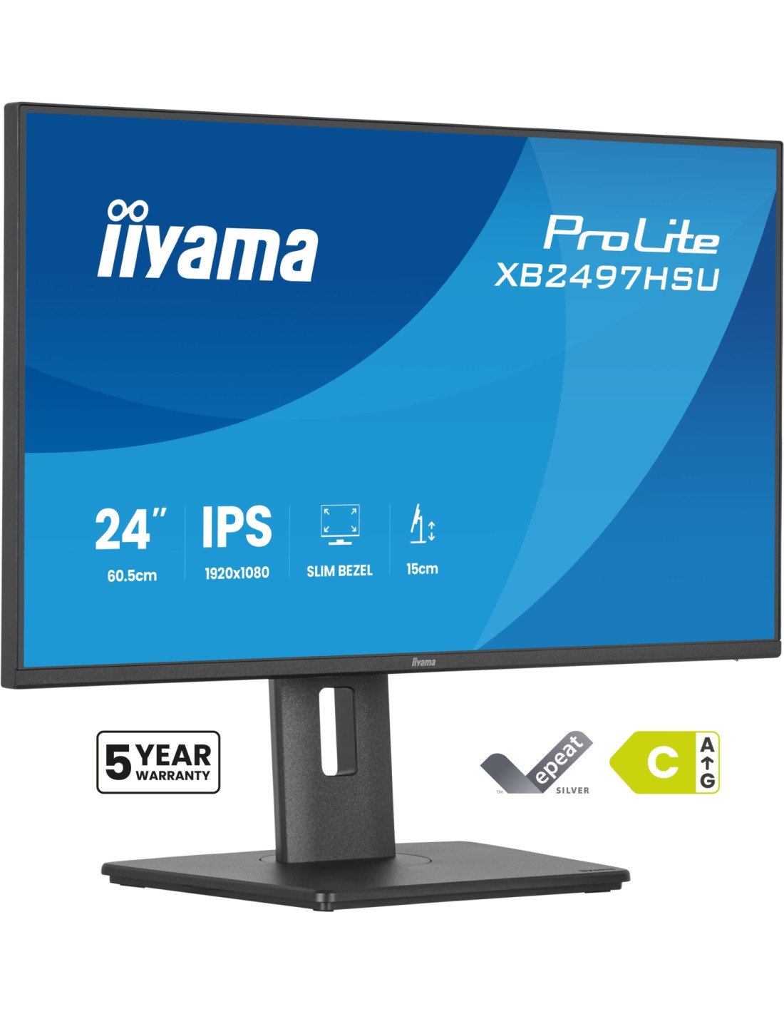 iiyama ProLite XB2497HSU-B1 pantalla para PC 60,5 cm (23.8") 1920 x 1080 Pixeles Full HD LED Negro