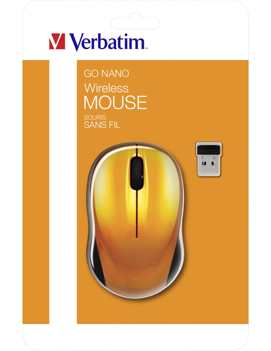 Raton Verbatim Go Nano ratón Ambidextro RF inalámbrico 1600 DPI 49045