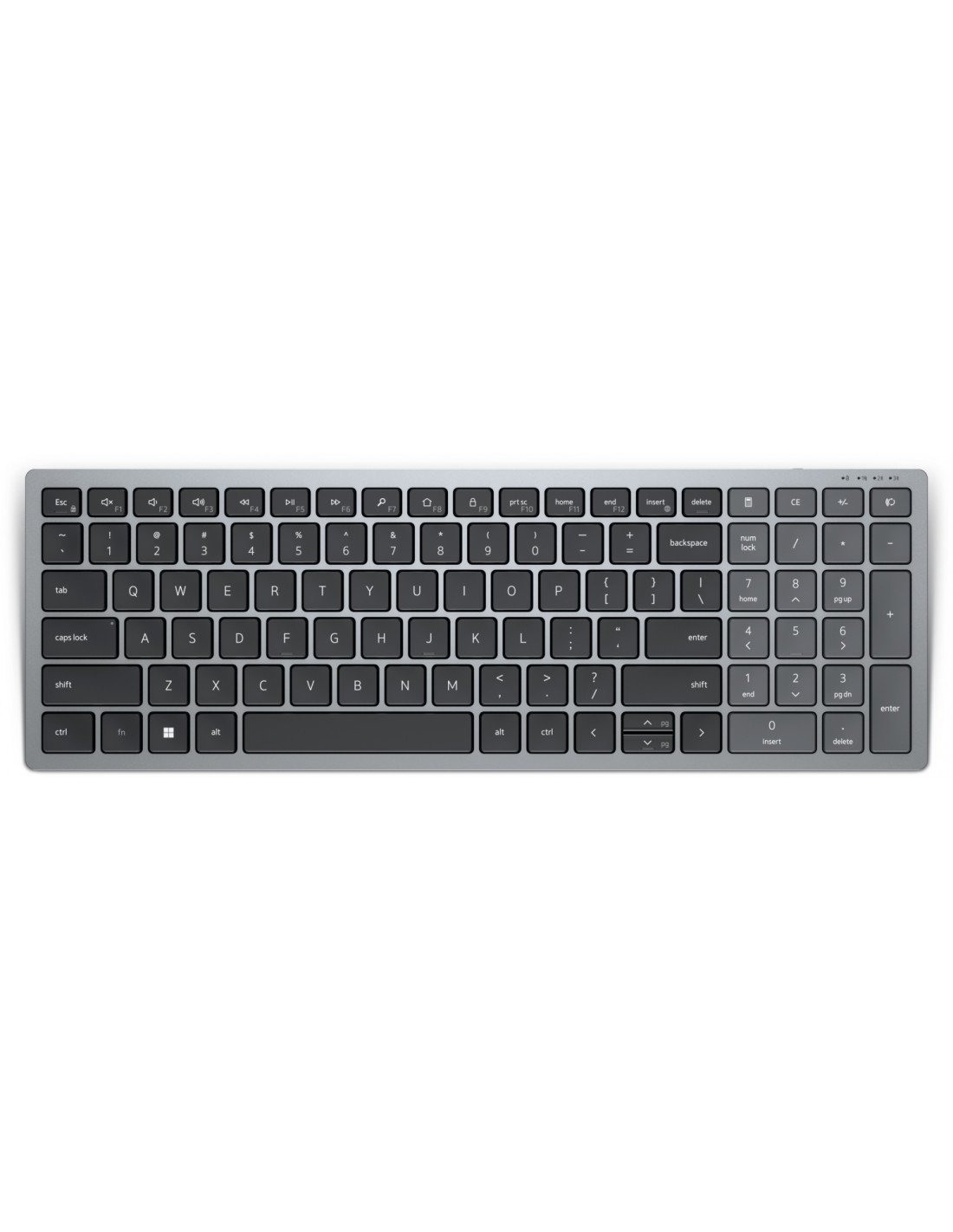 DELL KB740 teclado RF Wireless + Bluetooth QWERTY Español Gris, Negro