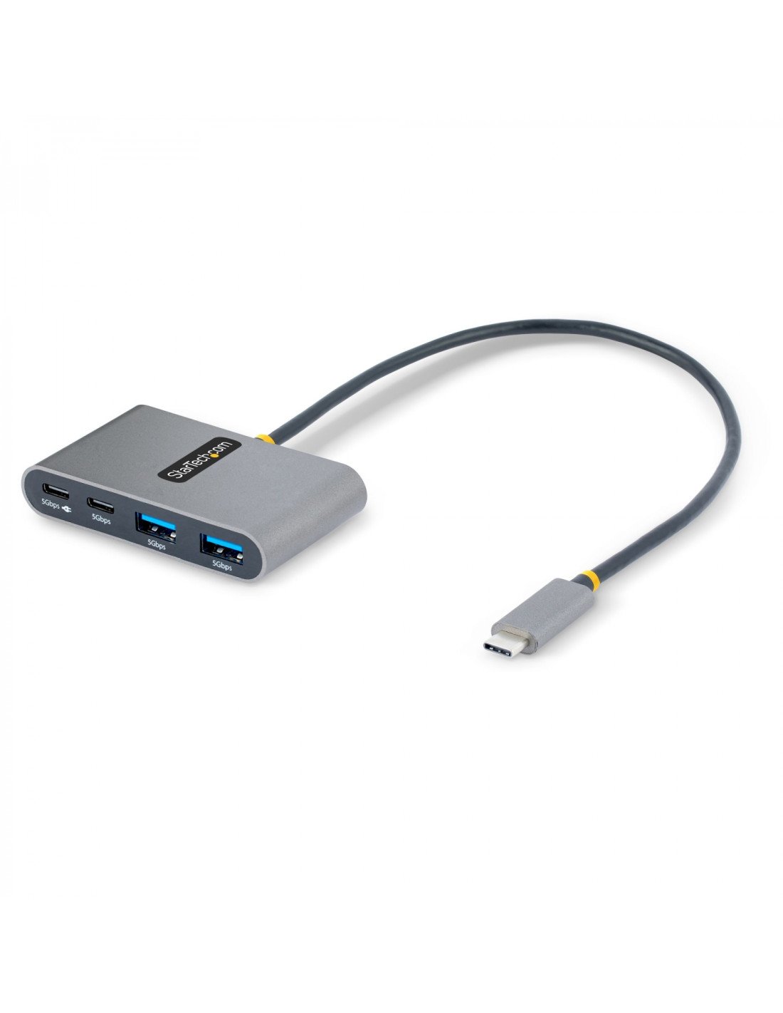 StarTech.com Hub Concentrador USB-C de 4 Puertos con Entrega de Alimentación de 100W de Paso - Ladrón USB Tipo C - - 2x USB-A + 