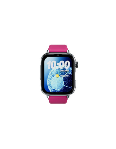SaveFamily SaveWatch Plus 2 Reloj Inteligente para niños 4G Esfera Plata Correa Tela Frambuesa