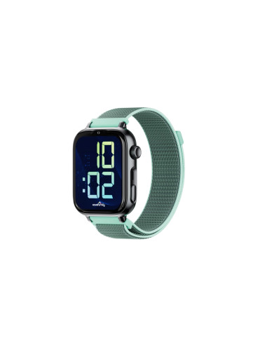 SaveFamily SaveWatch Plus 2 Reloj Inteligente para niños 4G Esfera Negra Correa Tela Ocean