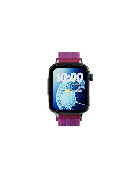 SaveFamily SaveWatch Plus 2 Reloj Inteligente para niños 4G Esfera Negra Correa Tela Frambuesa