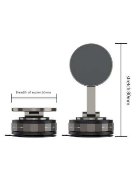 SOPORTE COCHE POR VACIO MAGNETICO COMPACTO