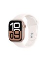 Apple Watch Series 10 OLED 42 mm Digital 374 x 446 Pixeles Pantalla táctil 4G Oro rosa Wifi GPS (satélite)