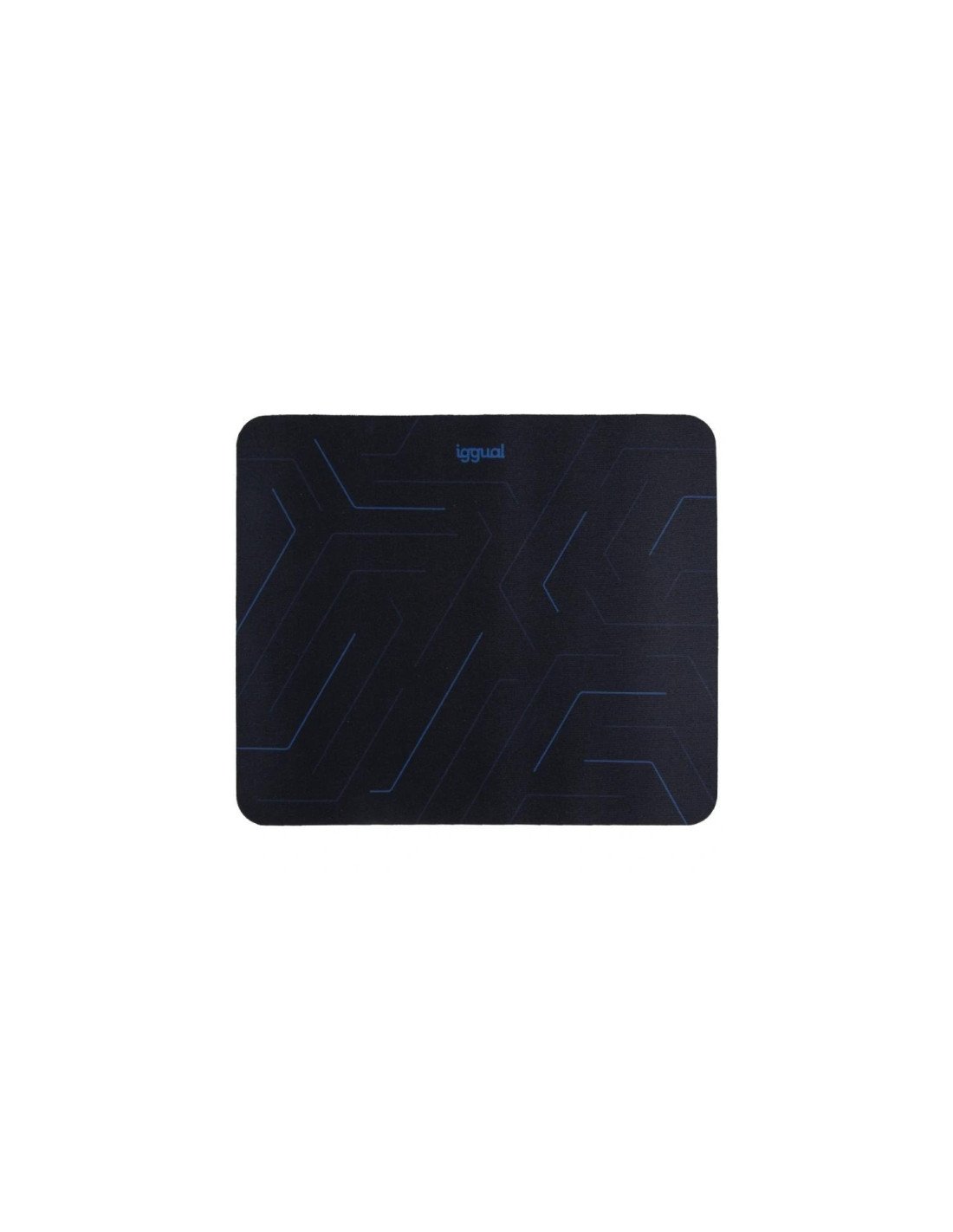 iggual Hexa-2 Alfombrilla de ratón para juegos Negro, Azul