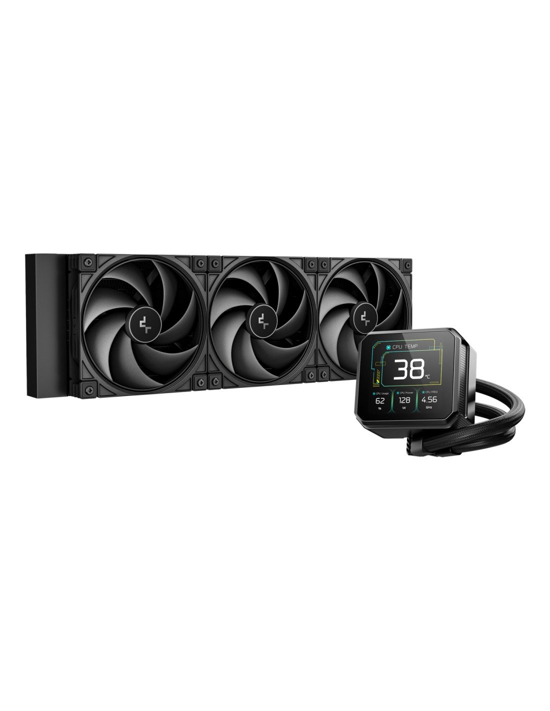 DeepCool Spartacus 360 Procesador Kit de refrigeración líquida 12 cm Negro