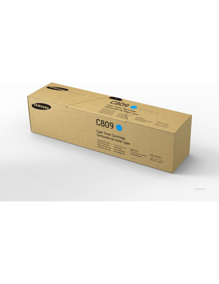 Samsung Cartucho de Tóner Original HP CLT-C809S cian