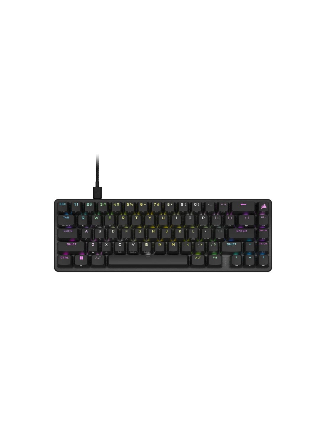 Corsair CH-91A401A-ES teclado USB QWERTZ Español Negro