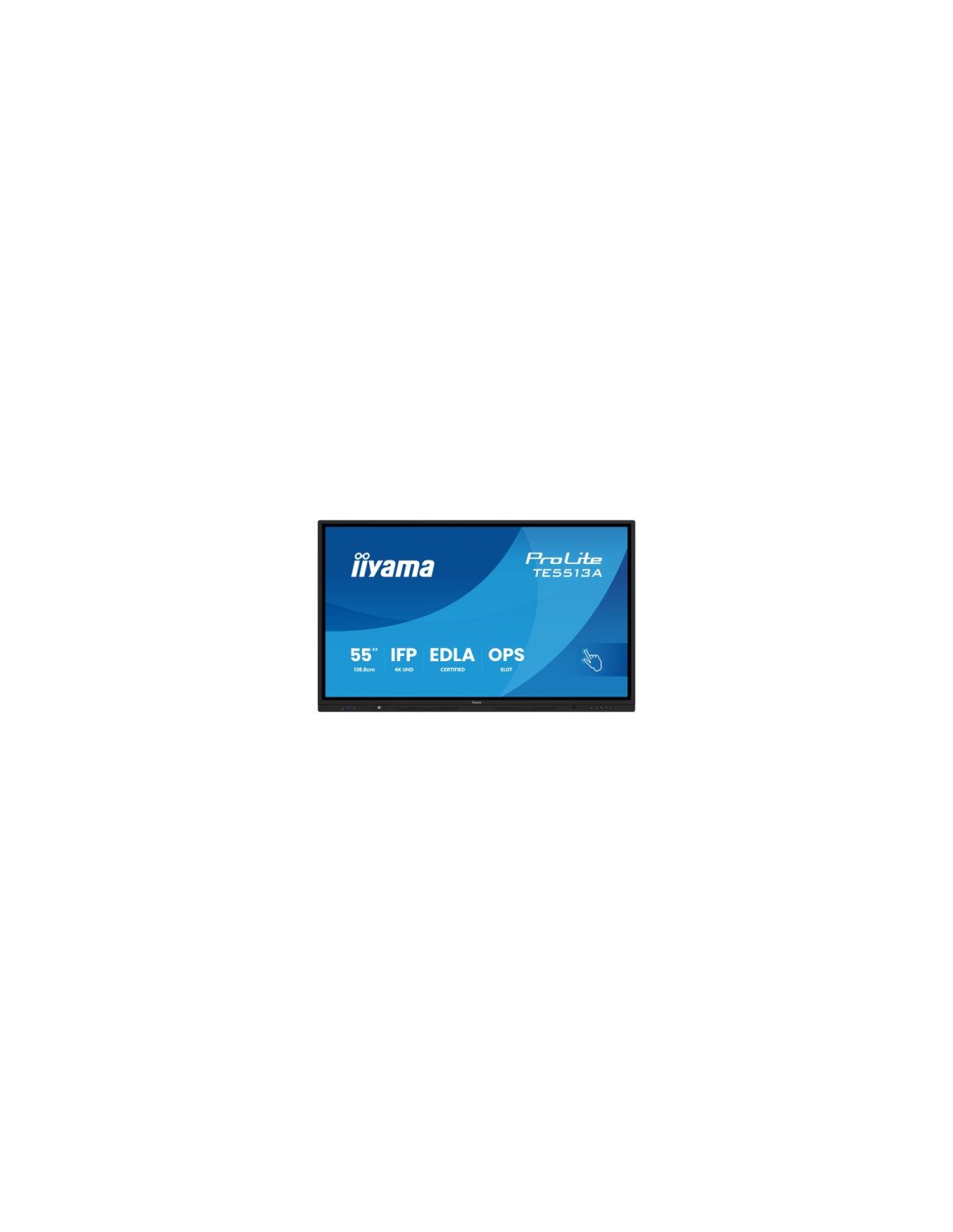 iiyama TE5513A-B1AG pantalla de señalización Panel plano interactivo 138,7 cm (54.6") Wifi 450 cd / m² 4K Ultra HD Negro Pantall