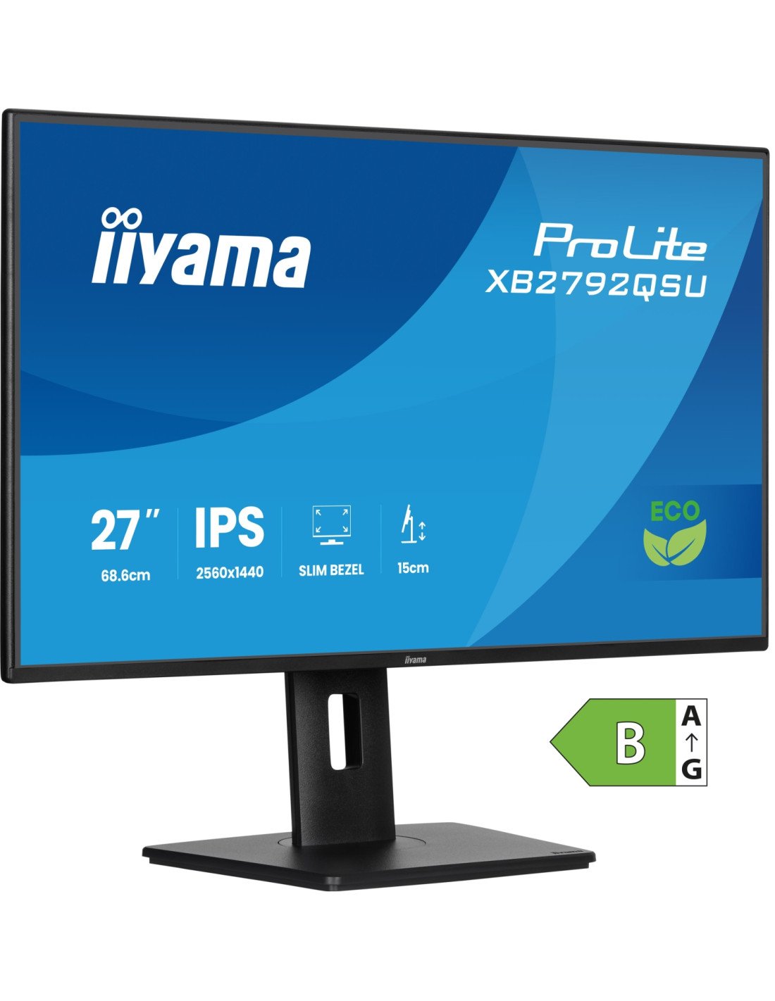 iiyama ProLite XB2792QSU-B1 pantalla para PC 68,6 cm (27") 2560 x 1440 Pixeles Quad HD LED Negro