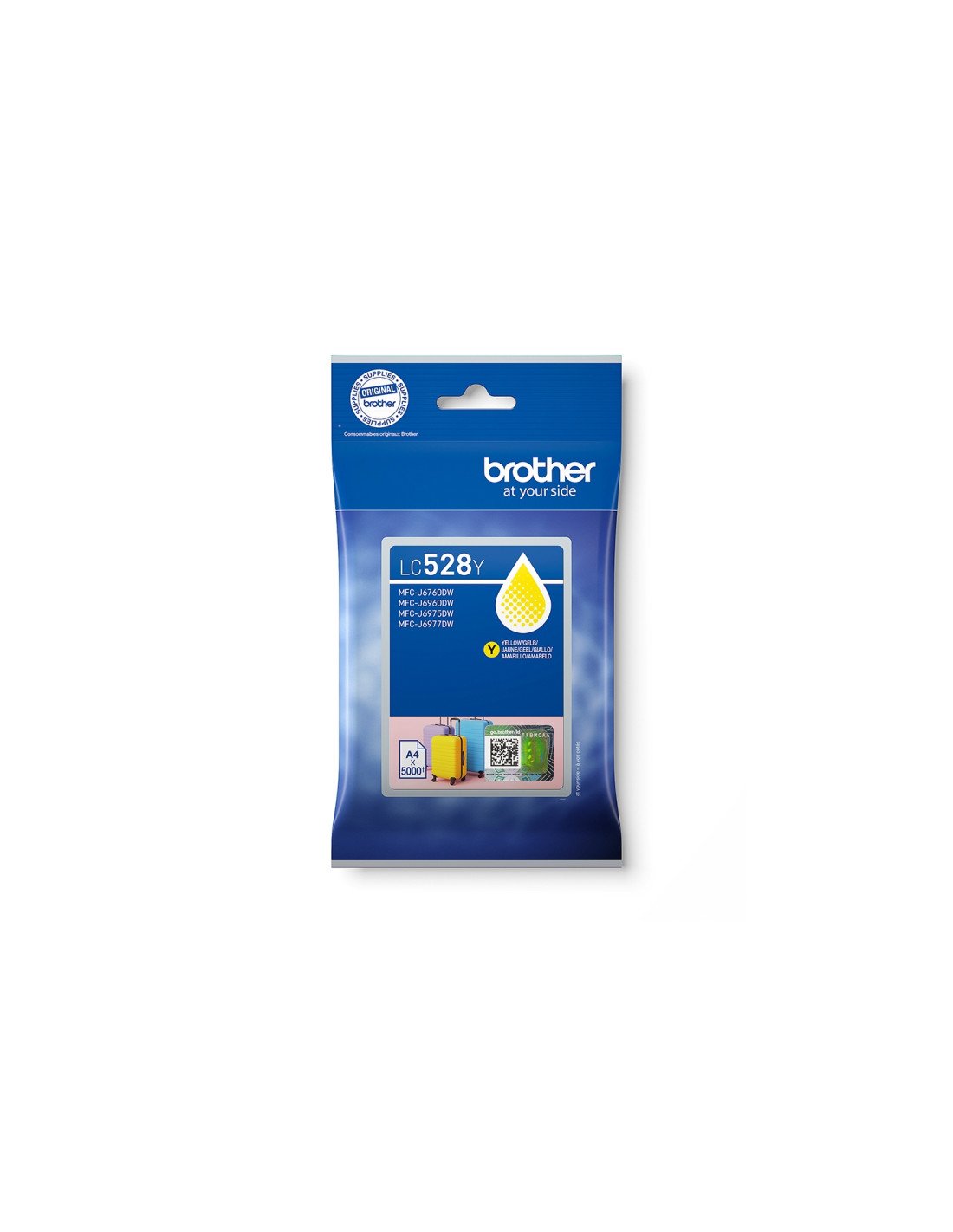 Brother LC528Y cartucho de tinta 1 pieza(s) Original Amarillo