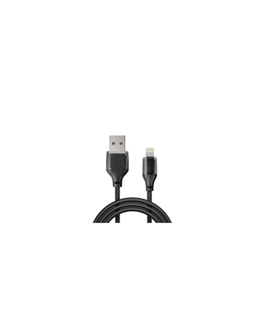 CABLE DE CARGA 6A USB A LIGTHNING 1 METRO NEGRO XO