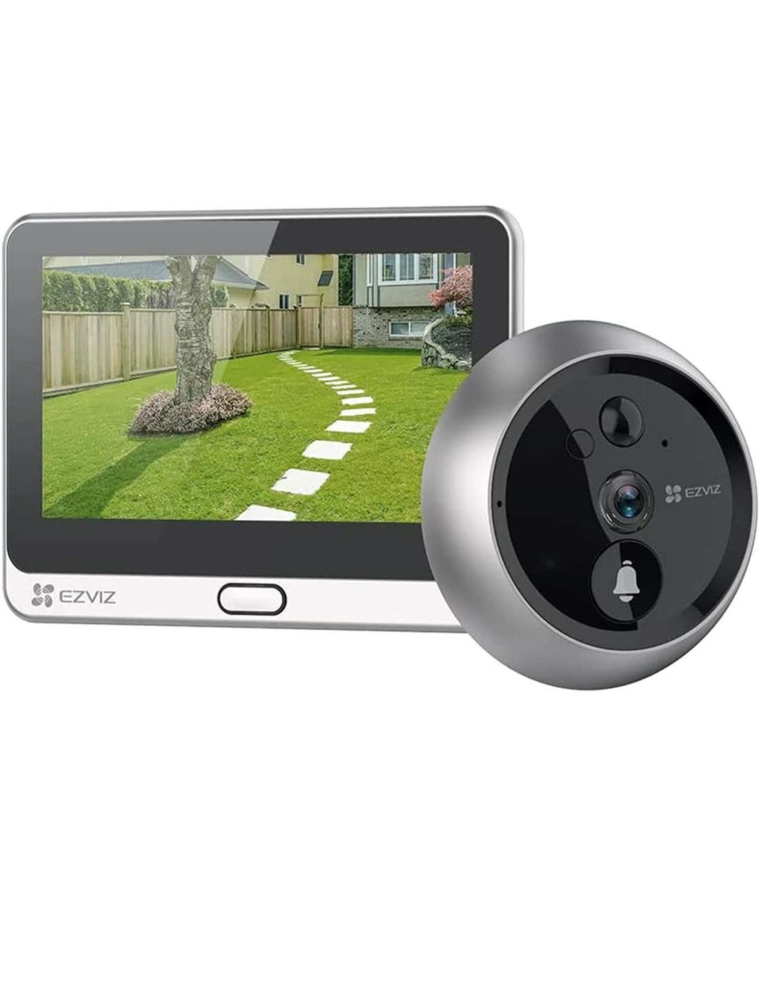 Ezviz DP2C Mirilla Inteligente Pantalla 4,3" Wifi y Detector de Presencia  Plateada