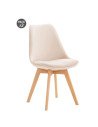 PACK 2 SILLAS DESIGN D400 TELA BEIGE MUVIP