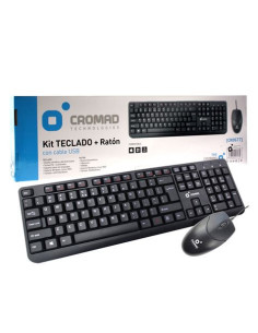 KIT TECLADO + RATÓN CON CABLE USB