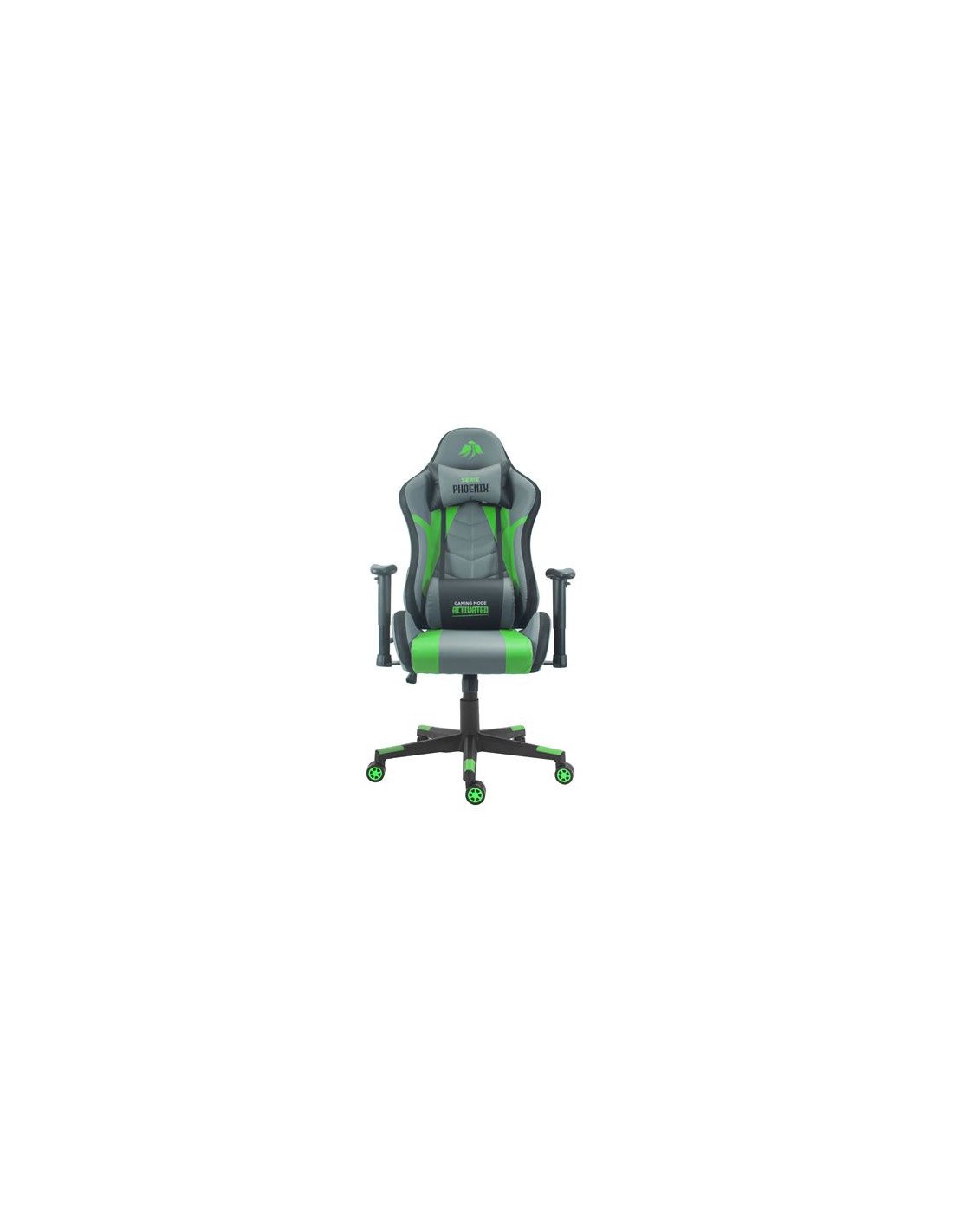 SILLA GAMING SERIE PHOENIX VERDE CROMAD