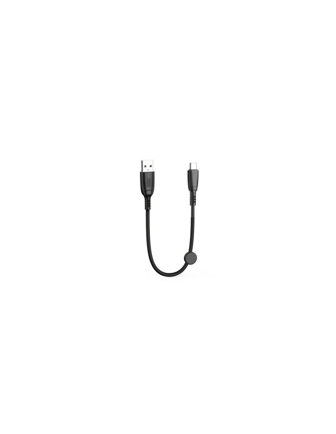 CABLE NB247 CARGA RAPIDA USB - TIPO C | 6A | 25CM CON CLIP | NEGRO XO