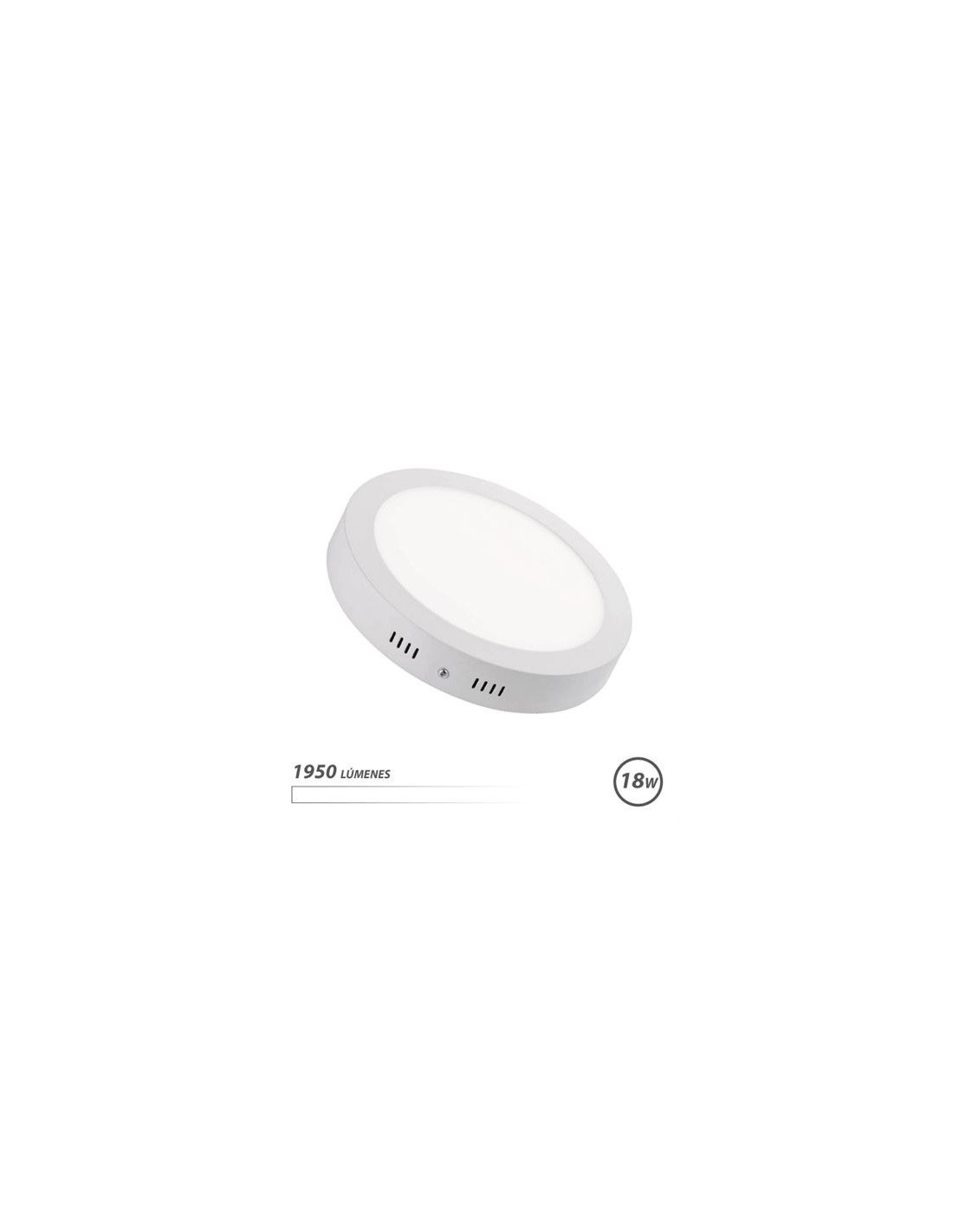 DOWNLIGHT CIRCULAR SOBRE PARED LED 18W 1950LM LUZ BLANCA ELBAT