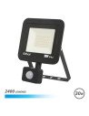 FOCO LED SERIE SLIM 30W CON SENSOR 6500K COLOR NEGRO ELBAT