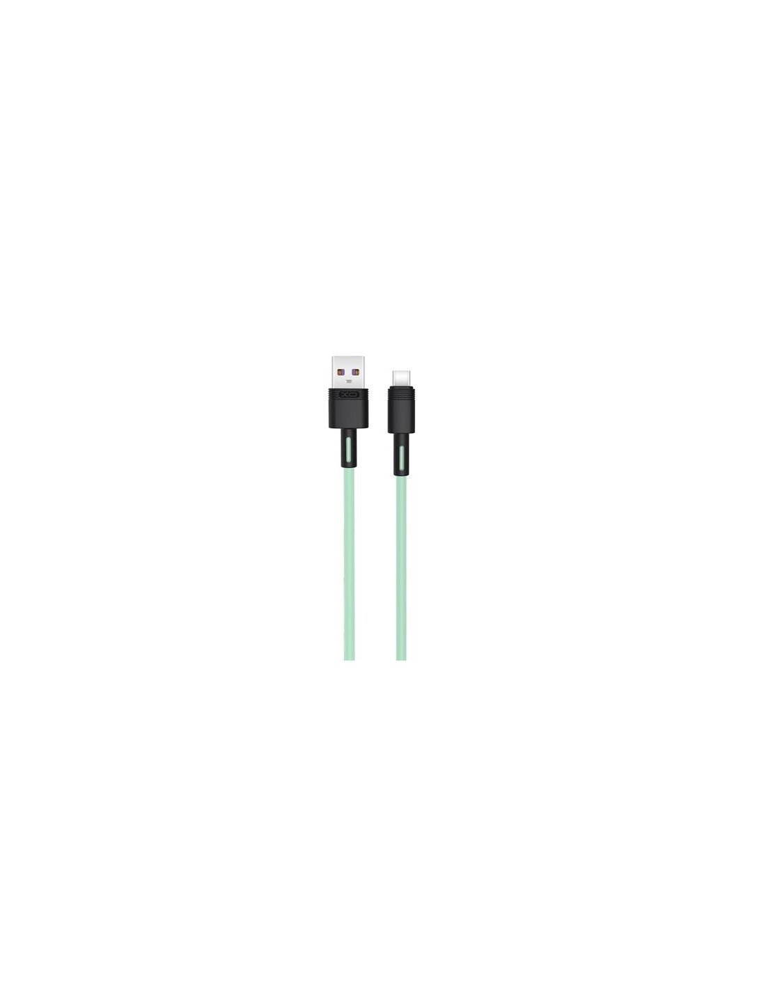CABLE NBQ166 CARGA RAPIDA USB - TIPO C | 5A | 1 METRO | VERDE XO