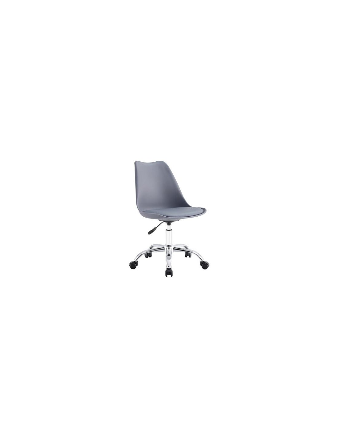 SILLA DE ESCRITORIO CON RUEDAS 97X47X58CM GRIS