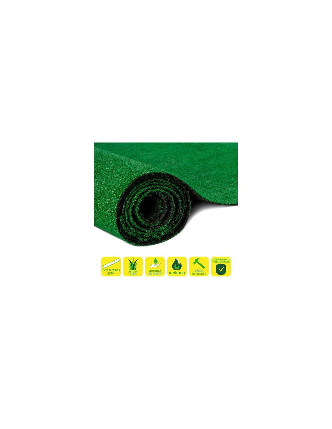 CESPED ARTIFICIAL 1X25 METROS 7MM SERIE ECOVERDE SUNGARDEN