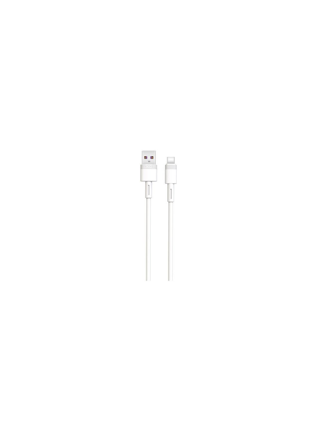 CABLE NBQ166 CARGA RAPIDA USB - TIPO C | 5A | 1 METRO | BLANCO XO