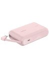 POWERBANK BELKIN 10.000MAH CON CABLE INTEGRADO TIPO C 20W 2 X USB-C ROSA