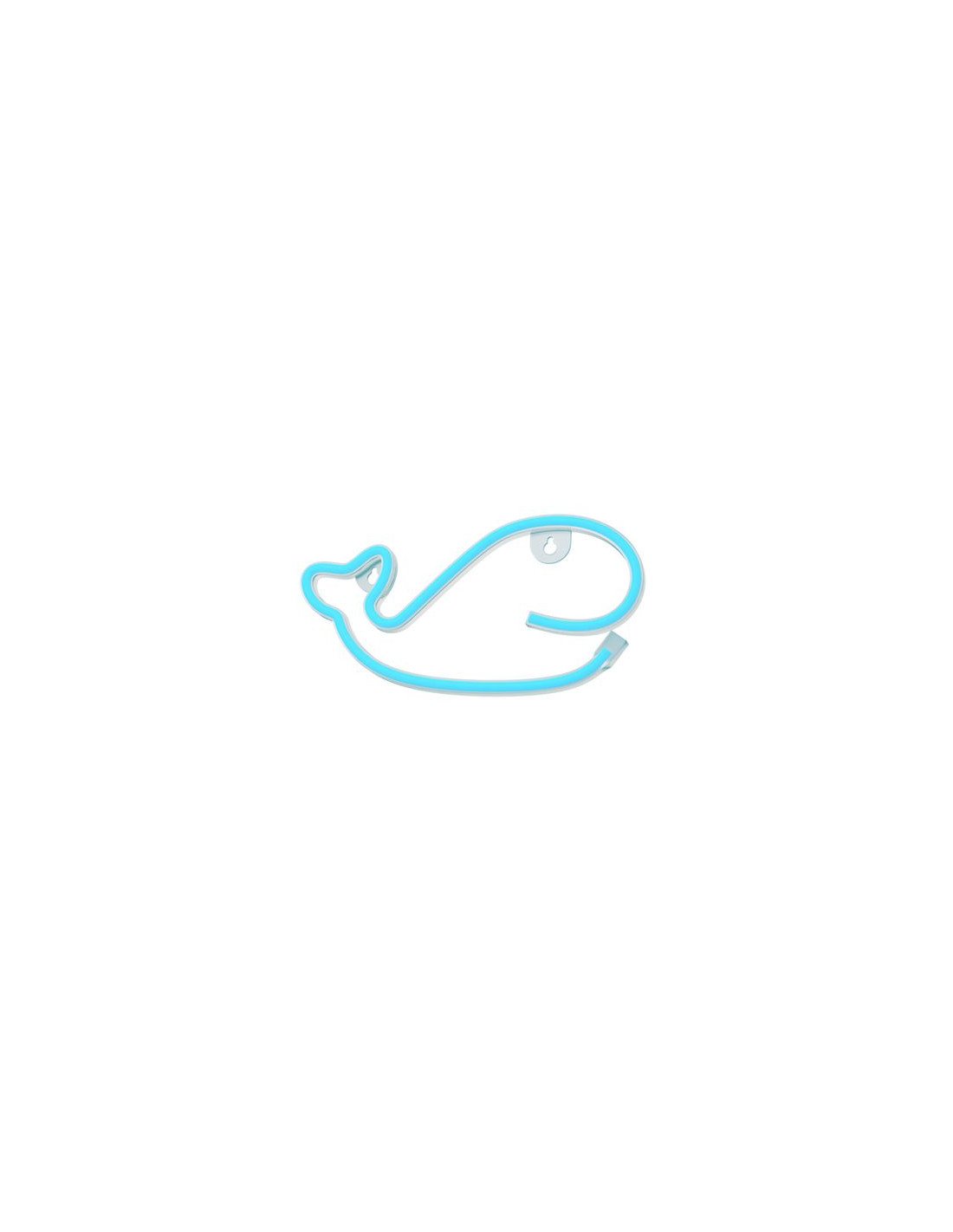 LAMPARA DECORATIVA NEON LED WHALE BLUE FOREVER