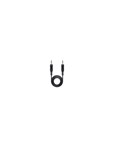 Nanocable Cable audio estéreo, Jack 3.5/M-Jack 3.5/M, negro, 15m
