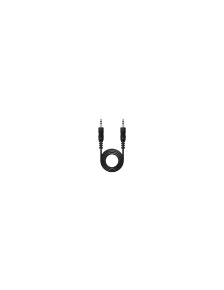 Nanocable Cable audio estéreo, Jack 3.5/M-Jack 3.5/M, negro, 15m
