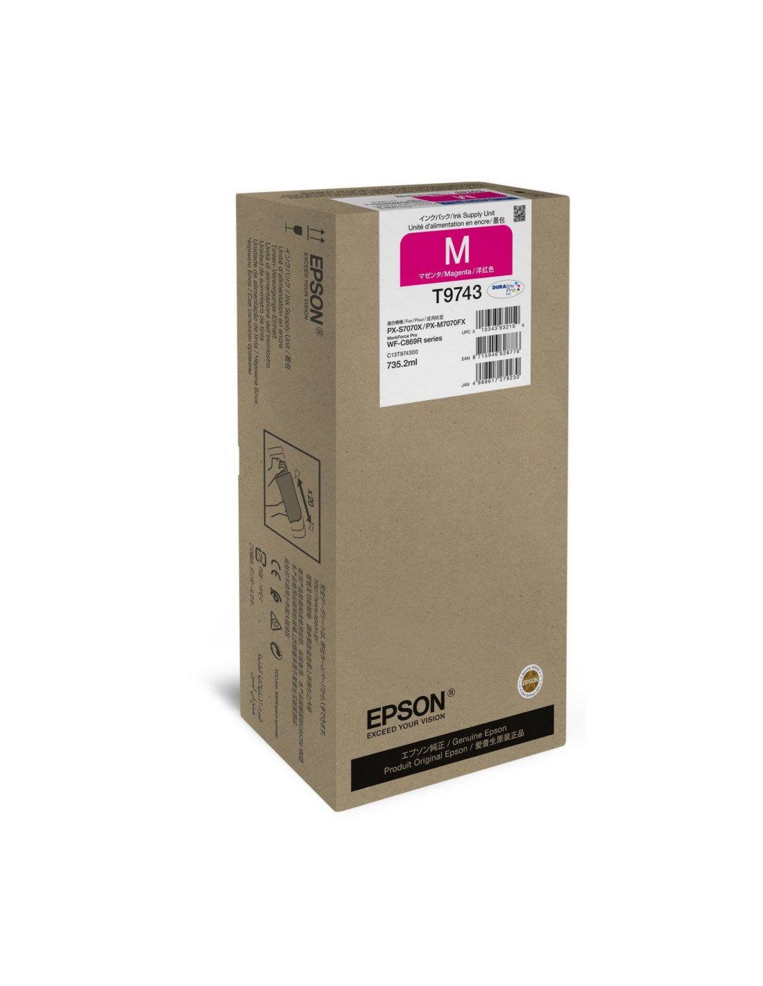 Epson C13T97430N cartucho de tinta 1 pieza(s) Original Magenta