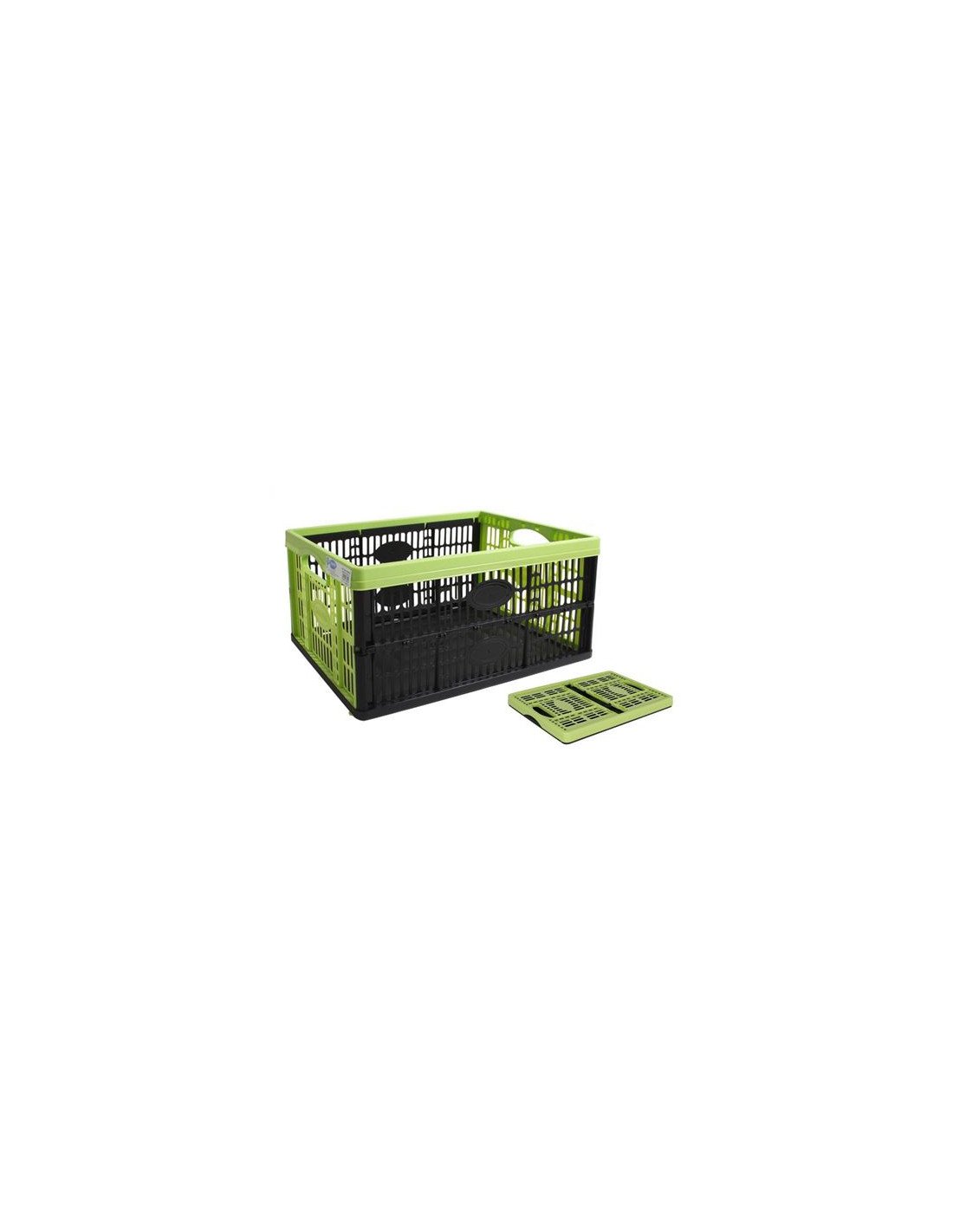 CAJA PLEGABLE 32 LITROS VERDE Y NEGRA