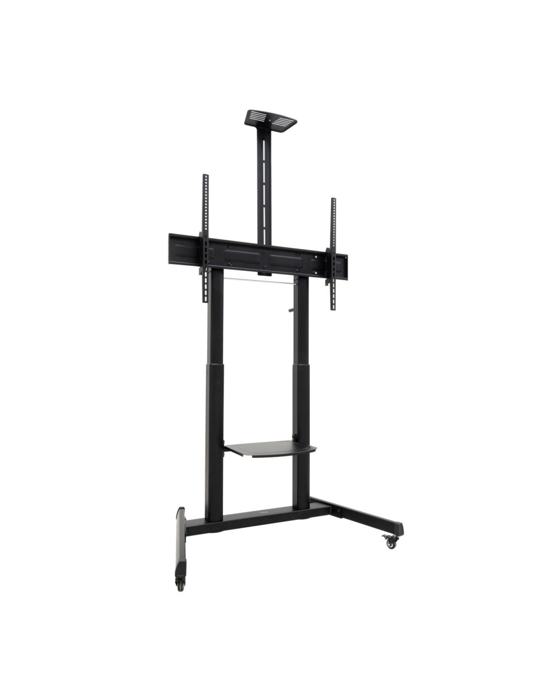 TooQ “AQUILES” Soporte de Suelo con Ruedas con Regulación de Altura para Pantallas 60"-100", Negro
