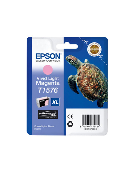 Epson Turtle Cartucho T1576 magenta claro vivo