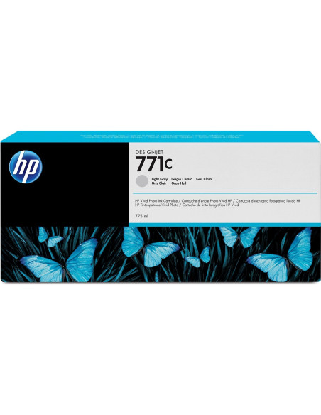 HP Cartucho de tinta DesignJet 771C gris claro de 775 ml