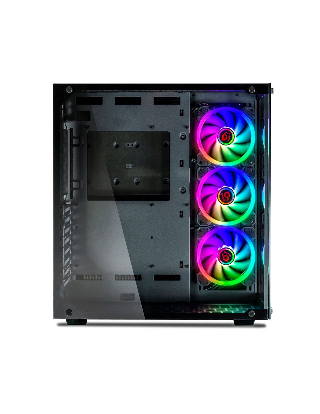 Talius caja Atx gaming Cronos RGB cristal templado USB 3.0