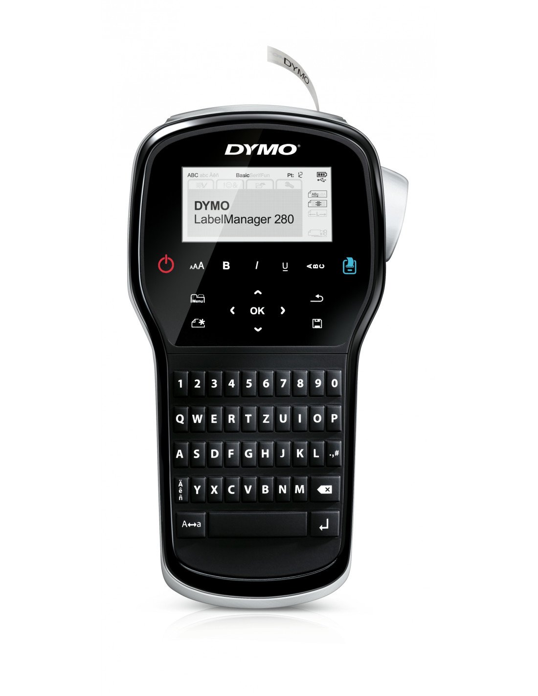 DYMO LabelManager 280 Impresora de etiquetas termica qwertz negro plata