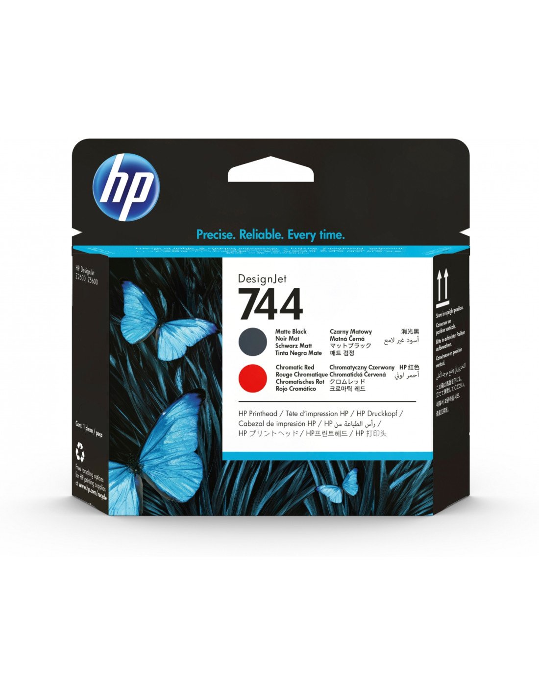 HP Cabezal de impresión DesignJet 744 negro mate/rojo cromático