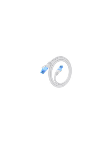 AISENS Cable De Red Latiguillo RJ45 Cat.6 UTP AWG26 CCA, Blanco, 0.75