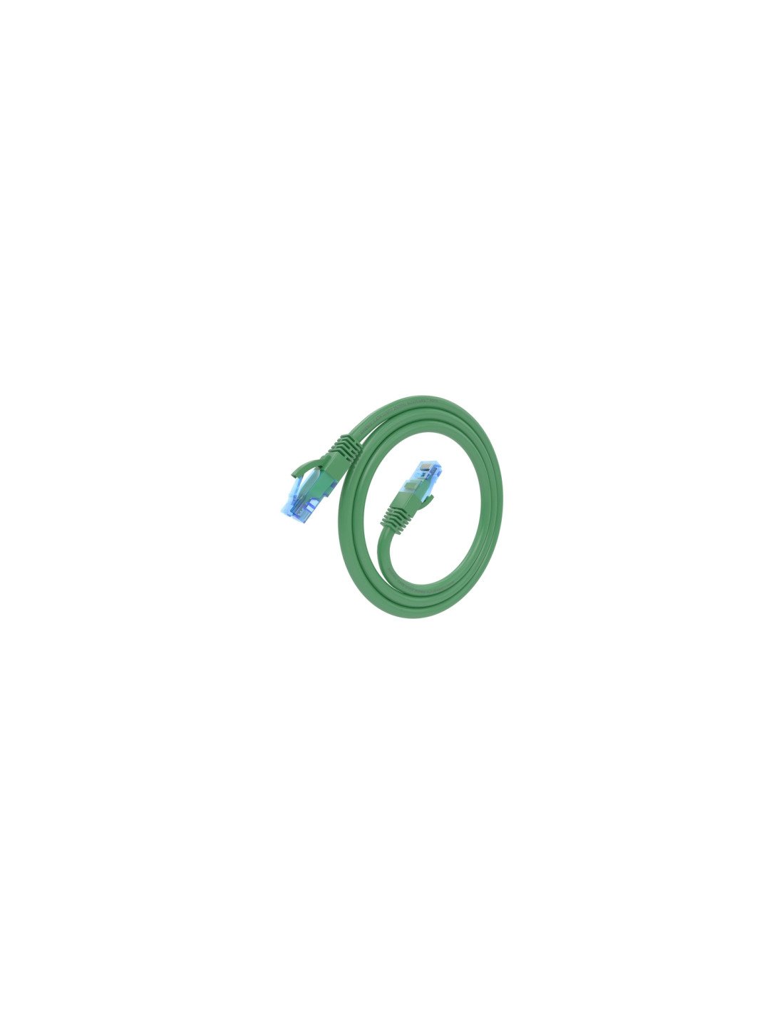 AISENS Cable De Red Latiguillo RJ45 Cat.6 UTP AWG26 CCA, Verde, 0.75 m
